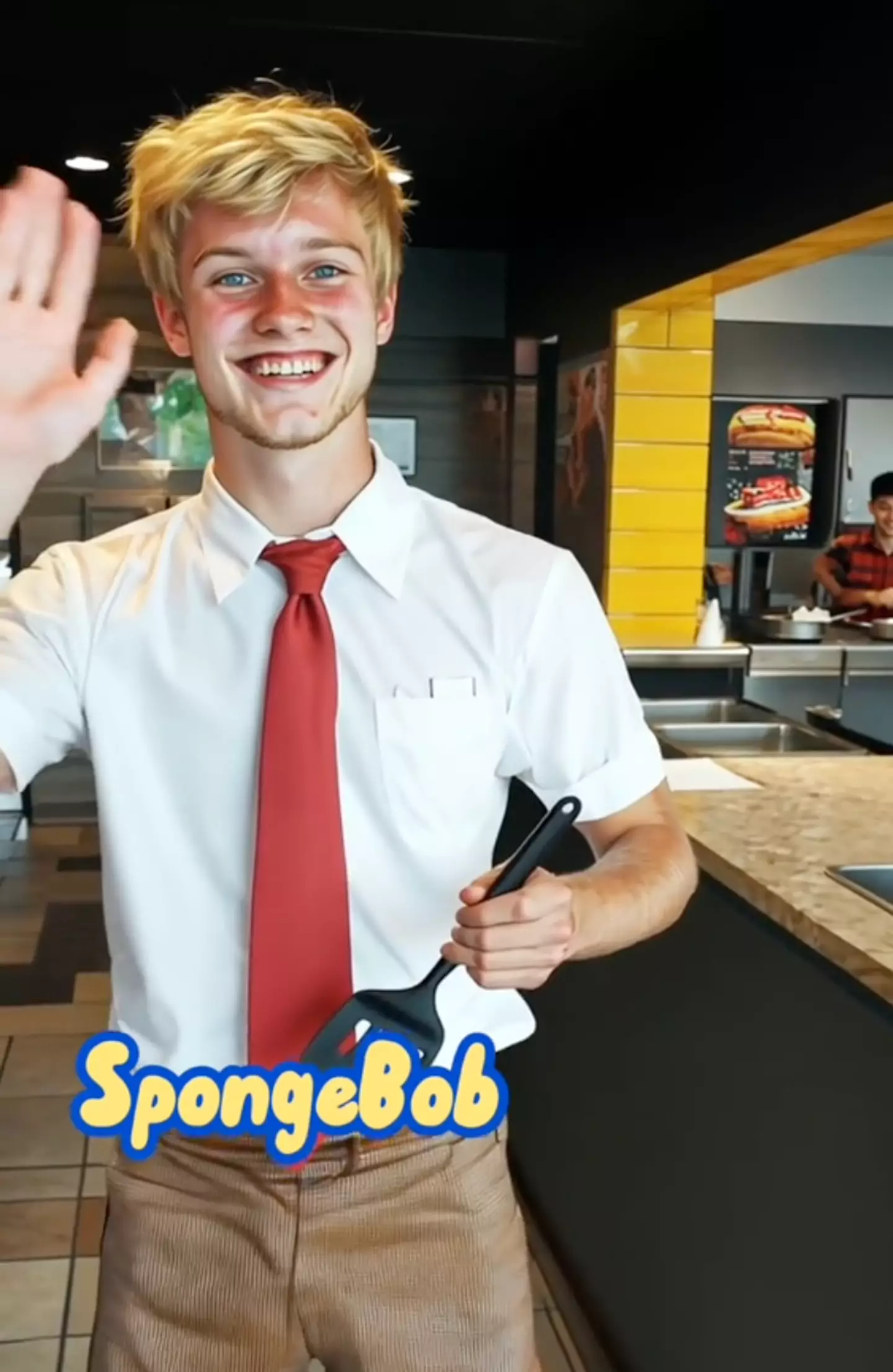 This is what AI thinks SpongeBob would look like as a human (TikTok/@aiviking)