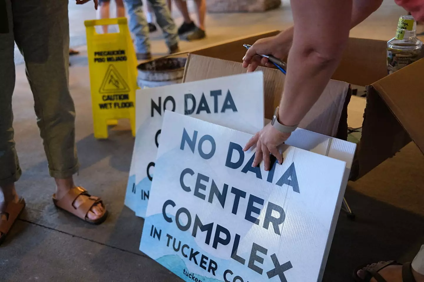 Data centers drawing this much power could have a significant impact on the environment and surrounding communities (Ulysse Bellier/AFP via Getty Images)