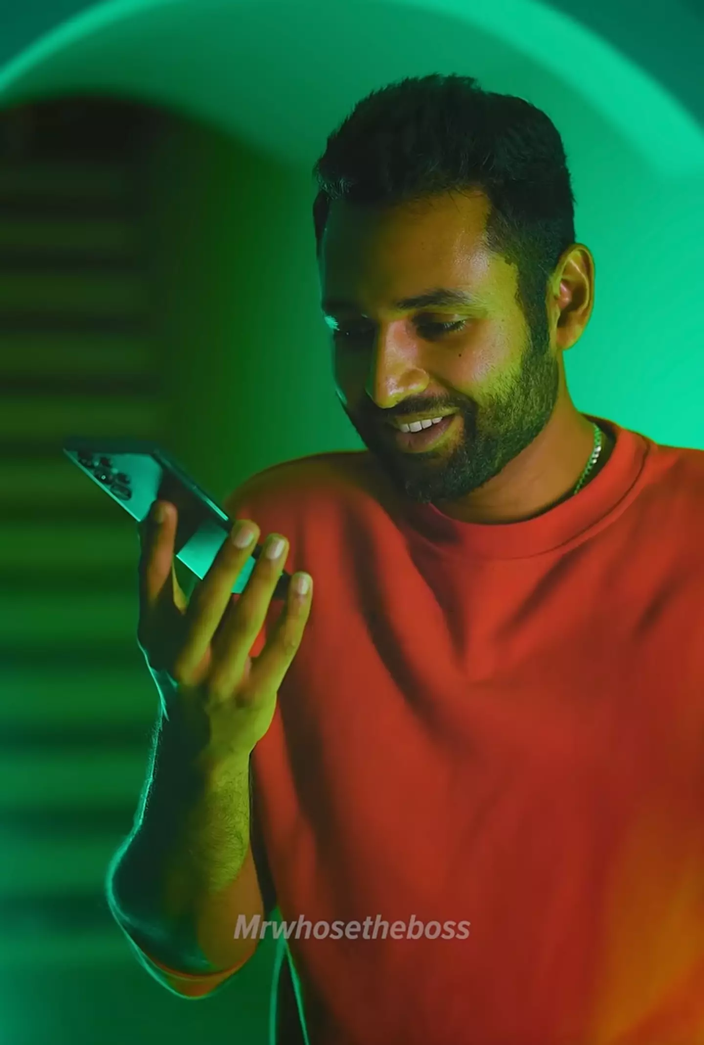 The YouTuber put the two phones to the test (YouTube/@Mrwhosetheboss)