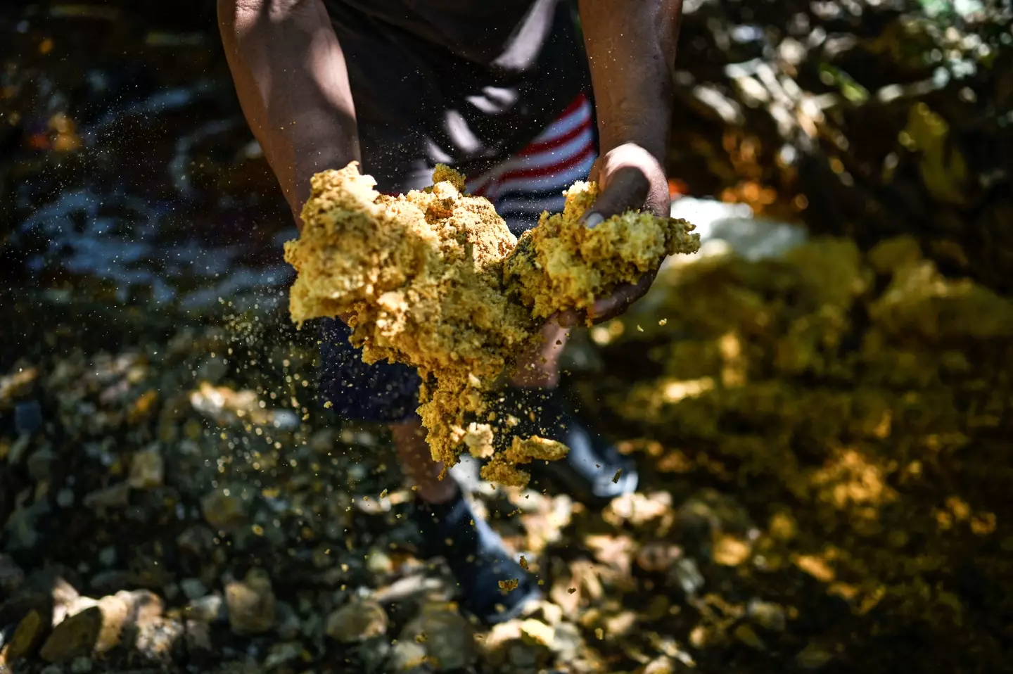 Chemical waste has been pulled from rivers in the aftermath of mining (DANIELA RODRIGUEZ / Contributor / Getty)