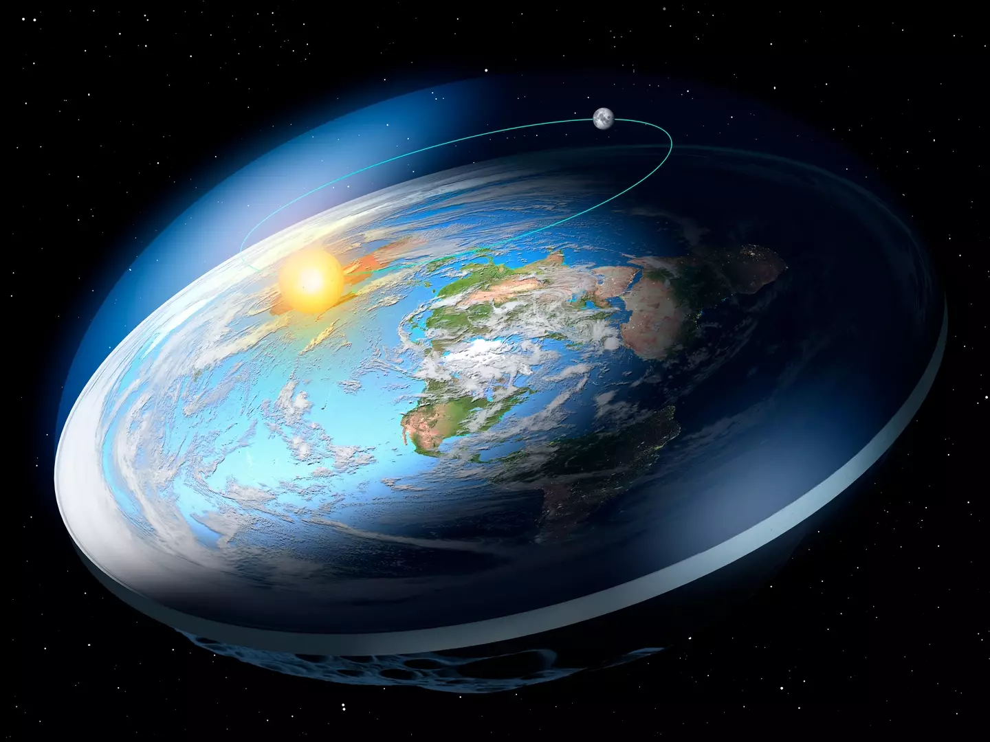 The flat earther now believes the world is round (MARK GARLICK/SCIENCE PHOTO LIBRARY/Getty Images)
