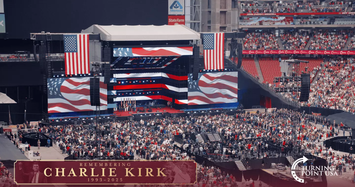 Charlie Kirk's memorial is currently underway (Rumble)