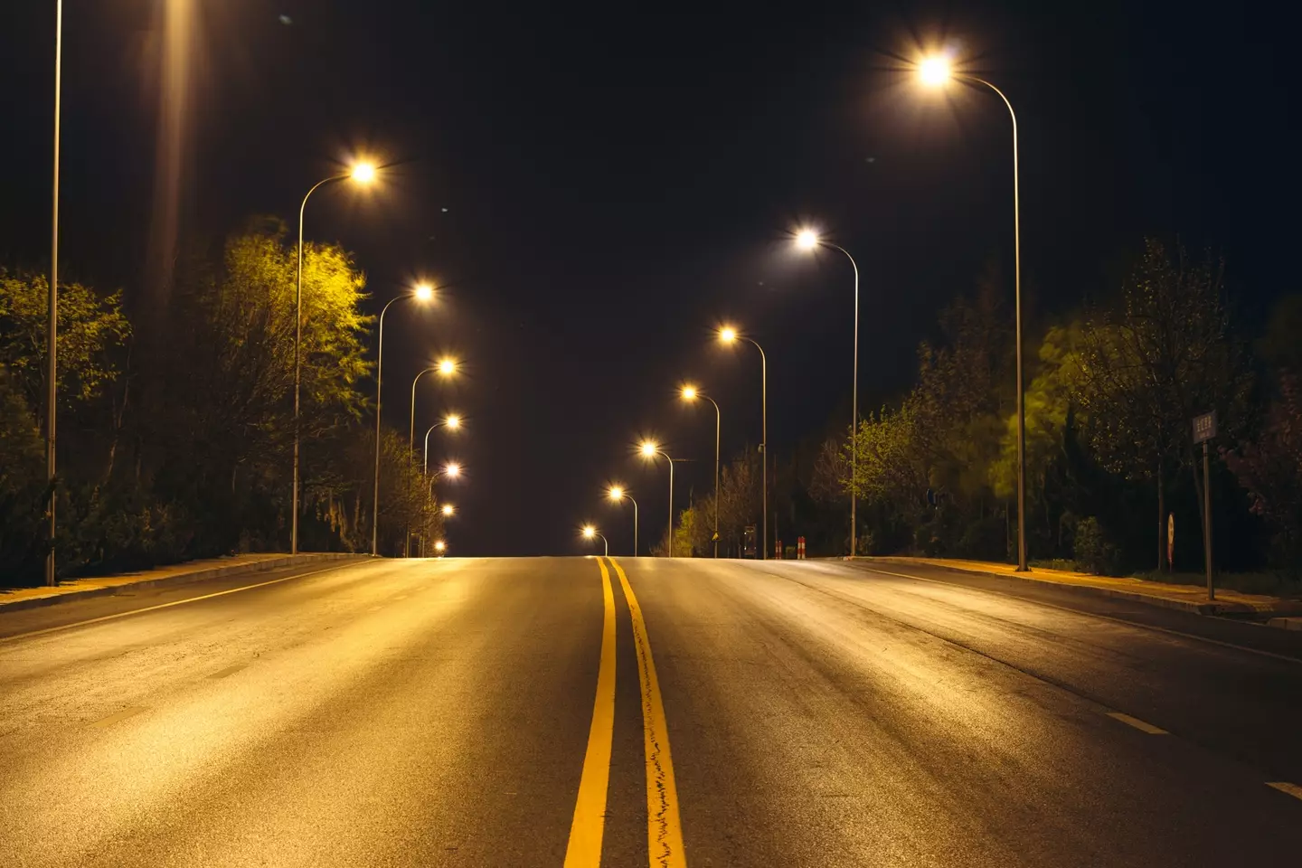 The change comes after street light bulbs were swapped, as they don't have the distinctive orange hue anymore (Getty Stock)
