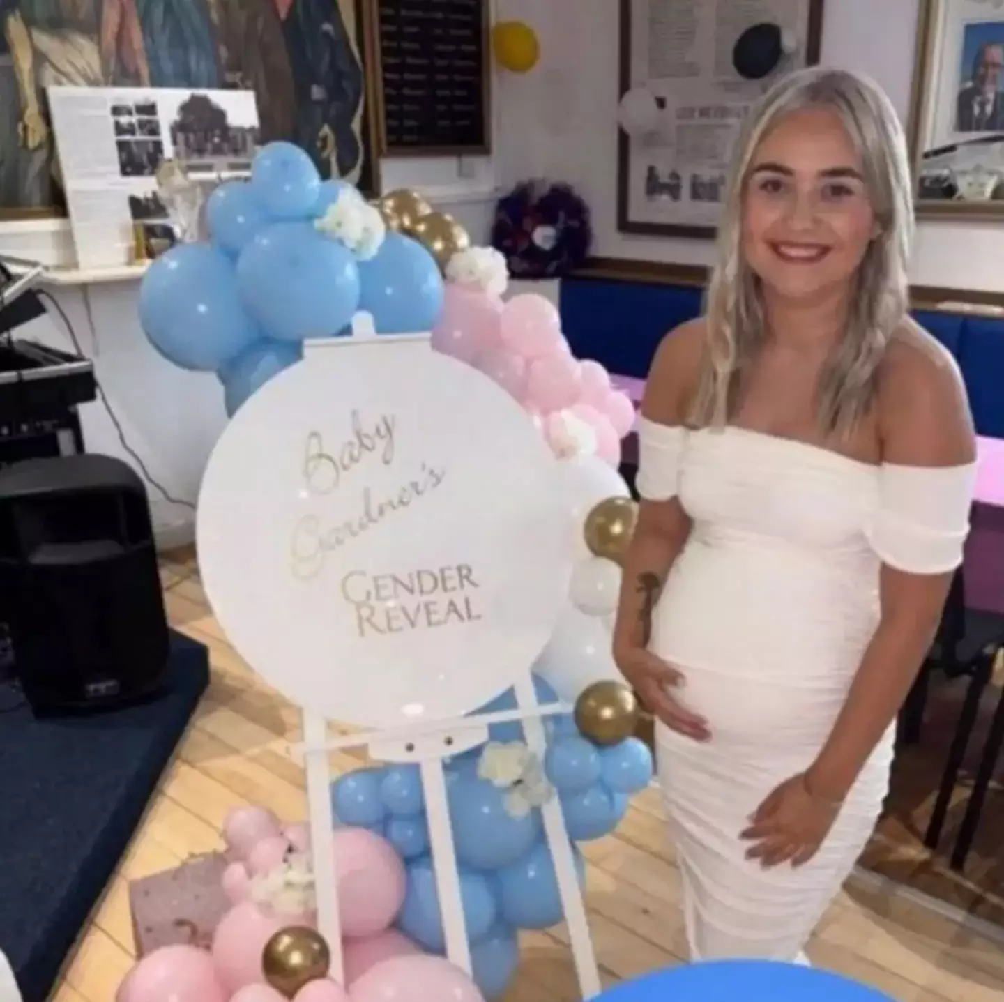 Kira Cousins managed to fool her friends and family with a fake baby (Facebook)