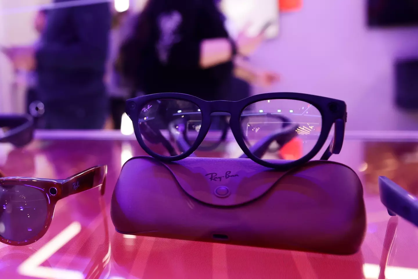 The Meta smart glasses are a collaboration with Ray-Bans (Joan Cros/NurPhoto via Getty Images)