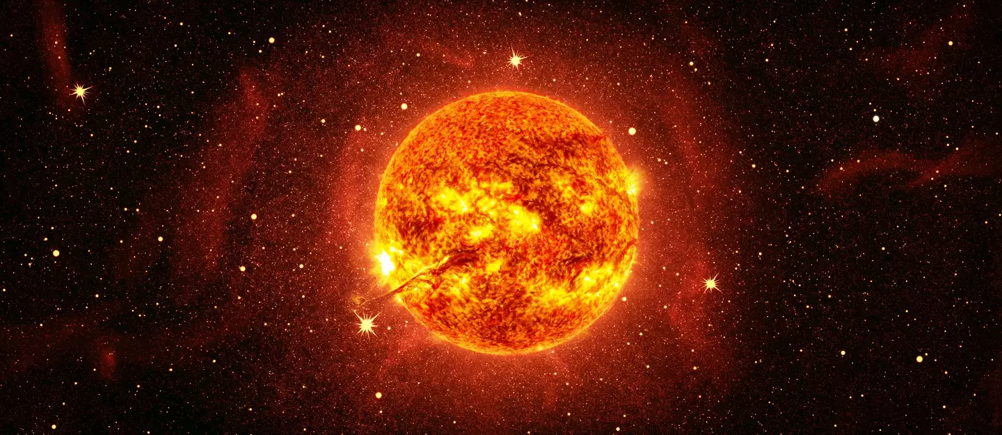 The Sun might look like it's on fire - but it's not.