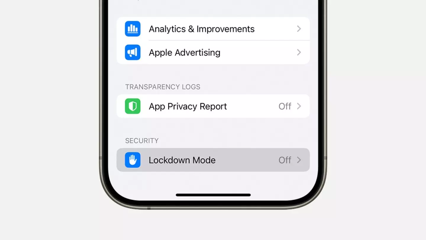 Lockdown Mode is only to be used in extreme circumstances (Apple)
