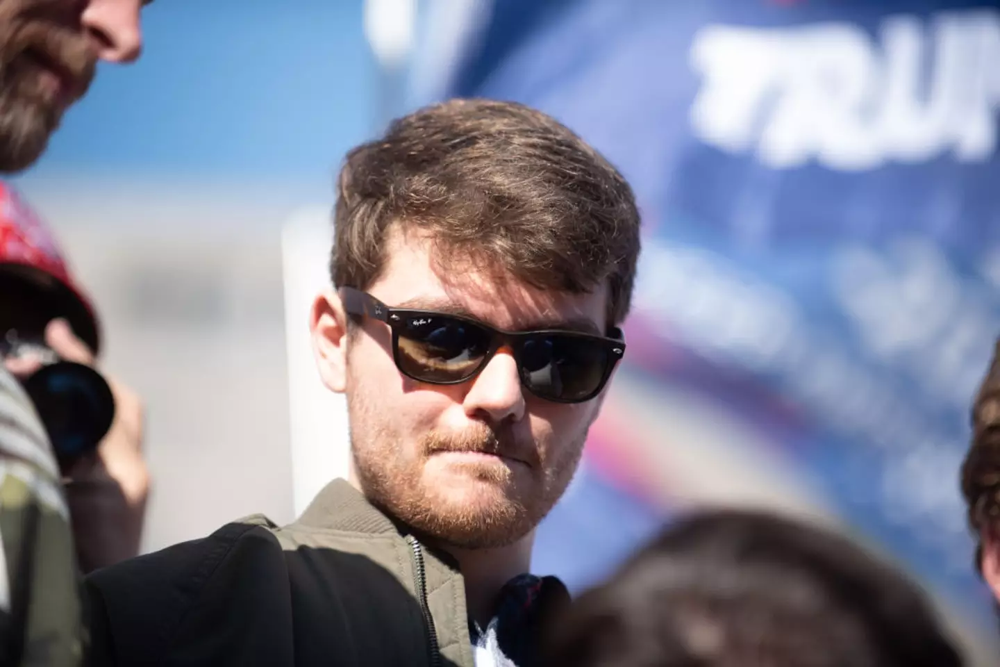 Spotify permanently banned Nick Fuentes' 'America First' podcast from its platform after he broke hate speech policies (Zach D Roberts/NurPhoto via Getty Images)