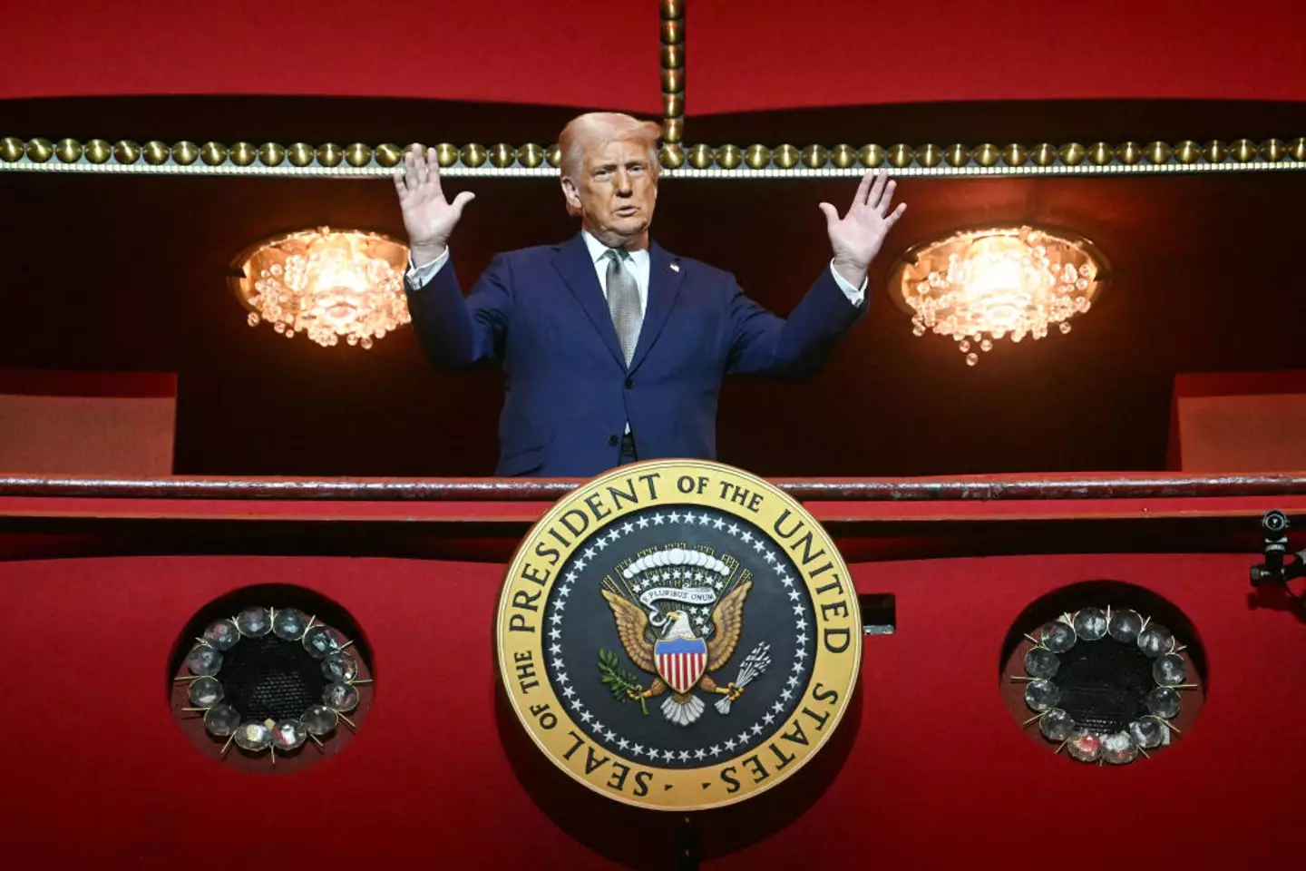Trump has claimed that he'll pay for their time in space out of his own pocket (Jim Watson/AFP via Getty Images)