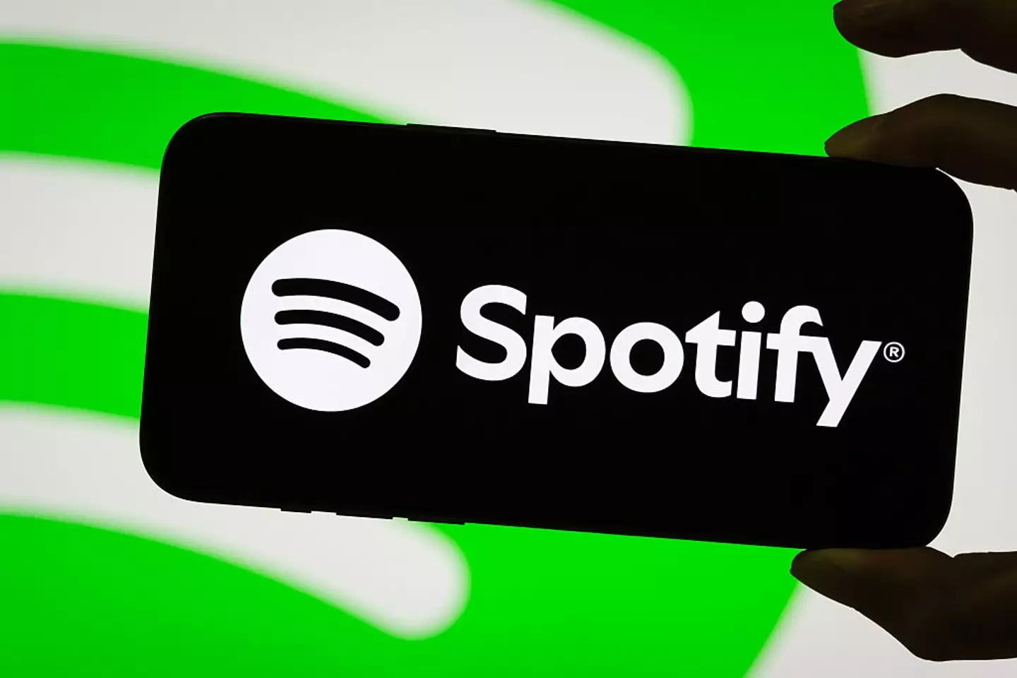 Spotify logo displayed on smartphone screen (Getty Images)
