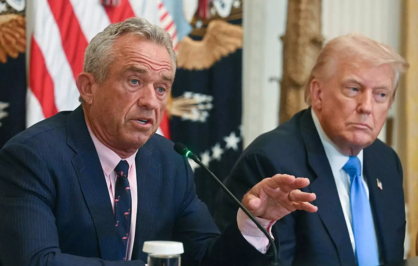There is reportedly a push by the Trump administration towards banning the vaccine (JIM WATSON/AFP via Getty Images)