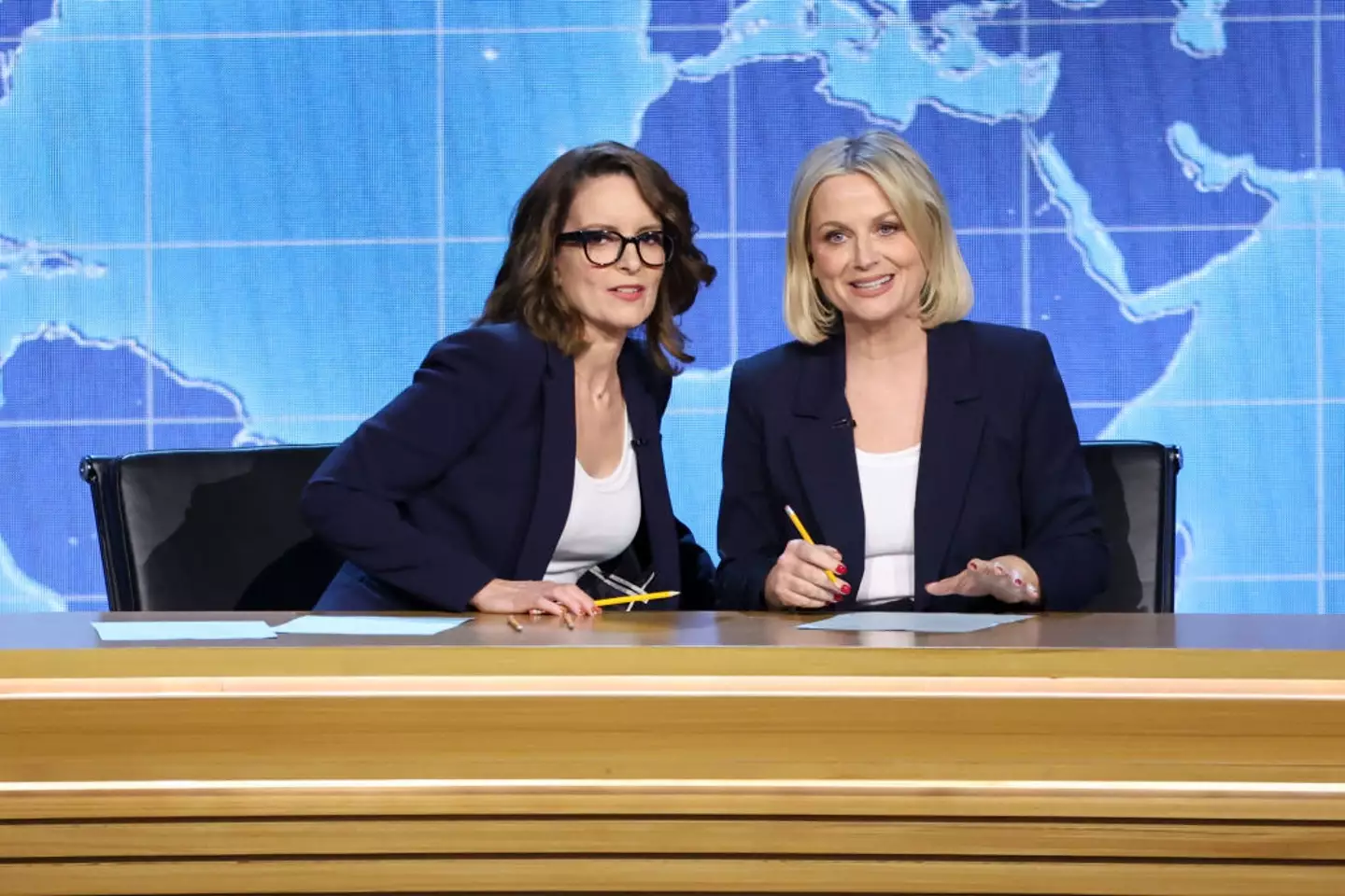 Episodes with Tina Fey and Martin Short have allowed Amy Poehler's podcast to climb to #1 on the Spotify charts (Christopher Polk/Variety via Getty Images)