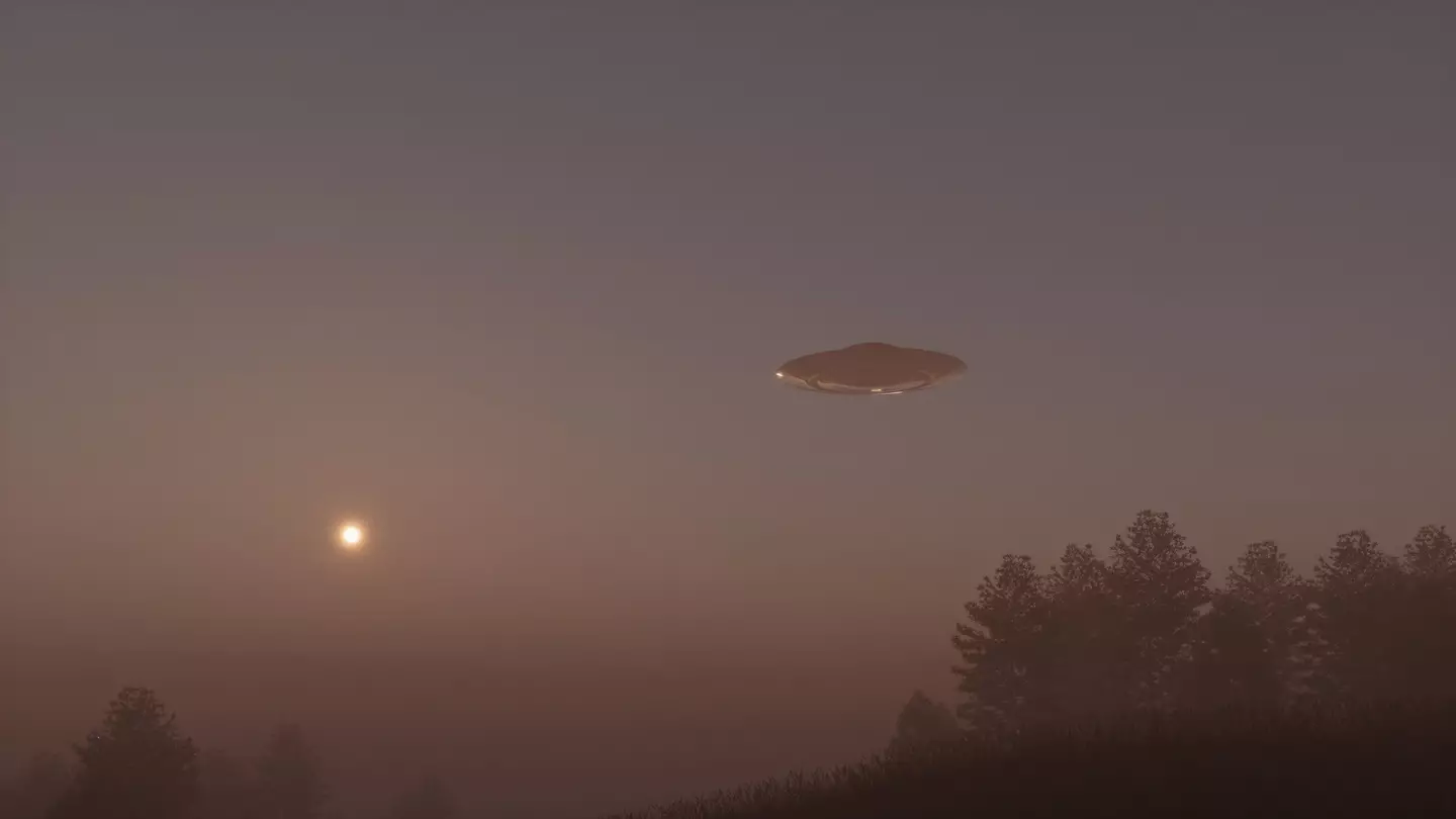 The man claims to have seen a UFO in the night sky (ursatii/Getty Images)