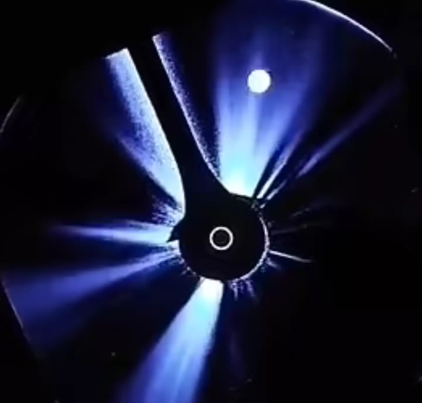 The mysterious 'orb' can be seen traveling past the sun in space (NOAA)