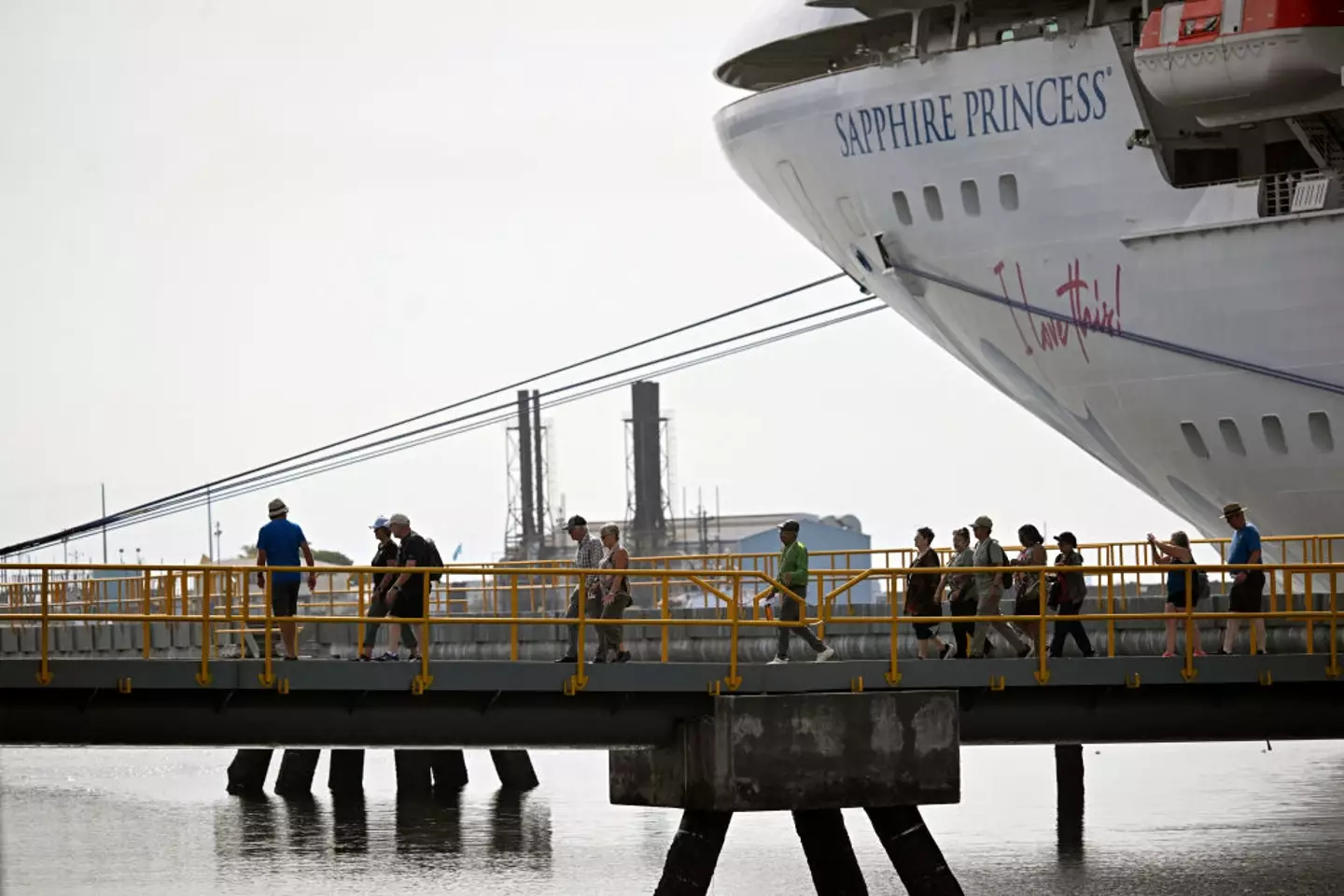 Gonzalez-Diaz decided to take an alternate exit when his cruise ship docked in San Jose (Johan Ordonez/AFP via Getty Images)