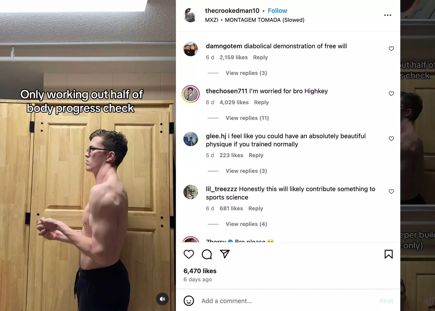 He's amassed nearly 50,000 followers (Instagram / thecrookedman10