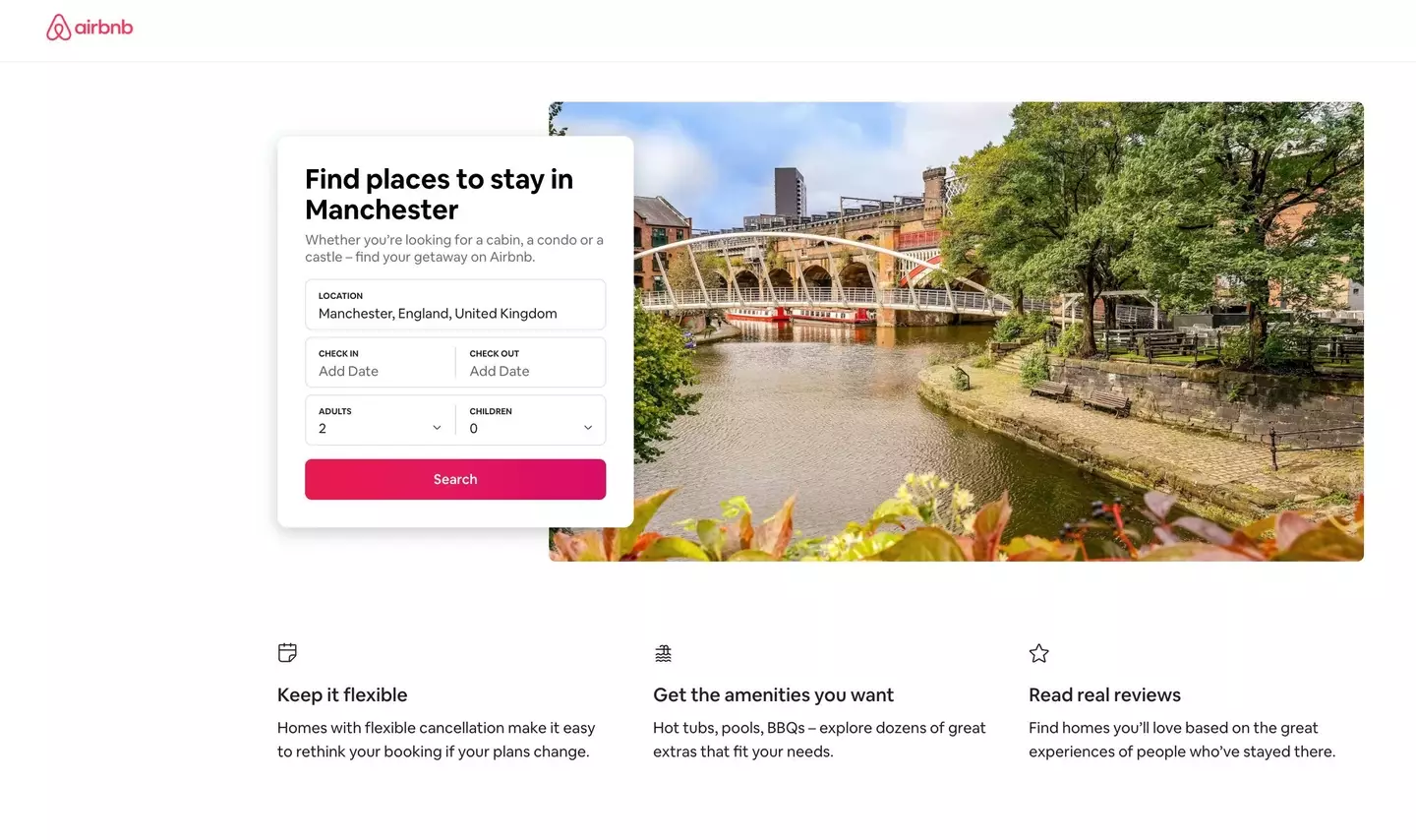 The women tried to book a stay in Manchester (Airbnb)