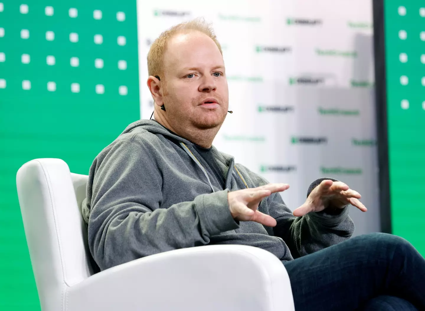 Parker Conrad fulled the debate. (Kimberly White / Stringer/Getty)