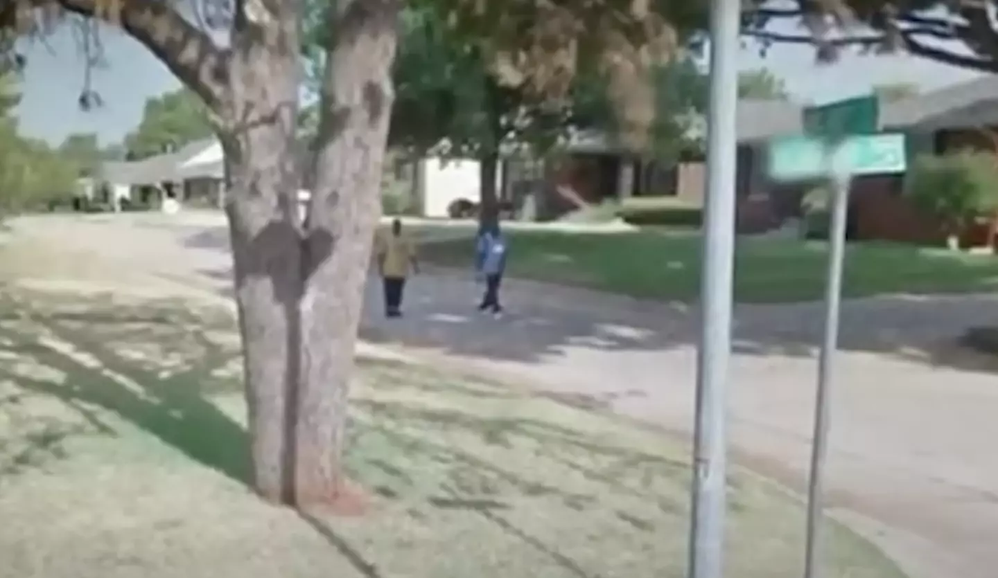 Two men were captured on camera moments before they committed armed robbery (Google Maps)