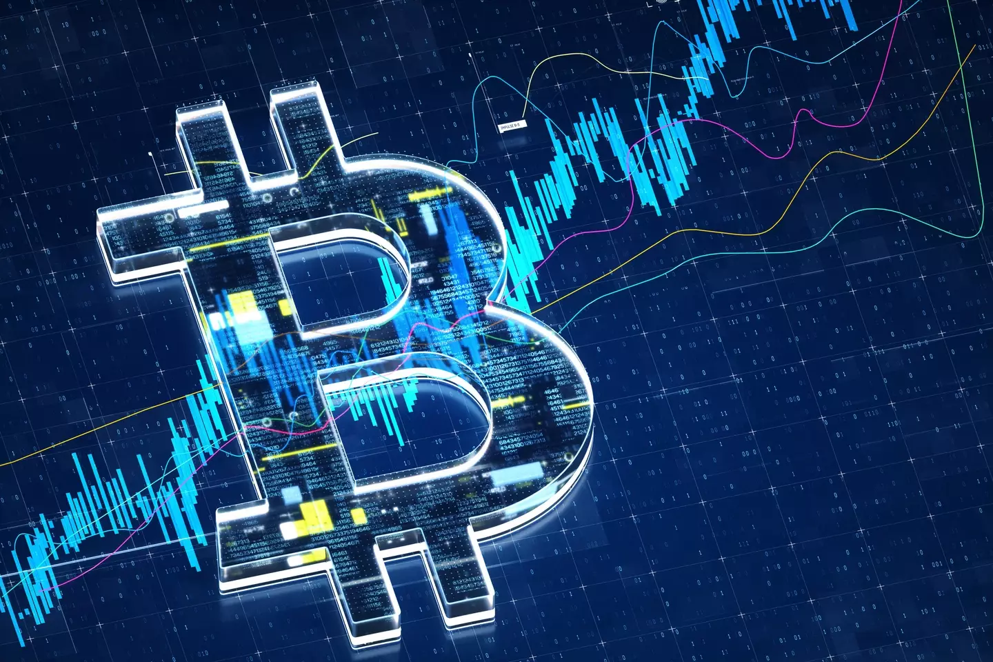 An illustration of Bitcoin in the stock market (Getty Images)
