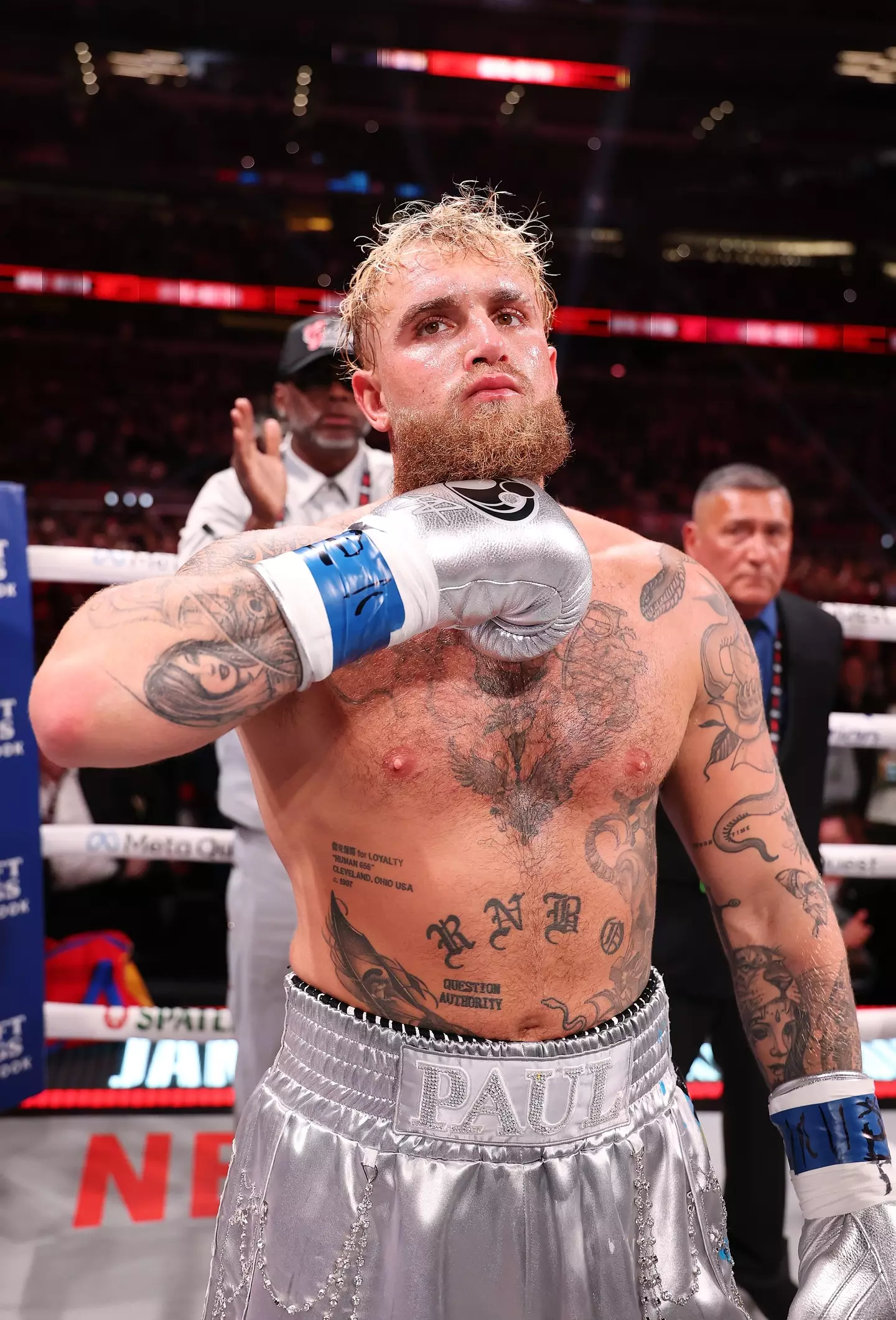 Jake Paul has defeated Mike Tyson after a hugely anticipated fight (Al Bello/Staff via Getty Images)