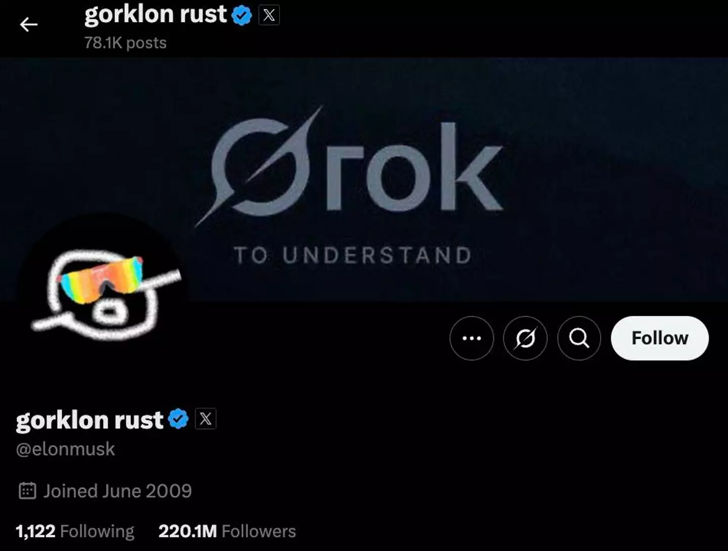 No one is sure what Gorklon Rust quite means (X / Elon Musk)
