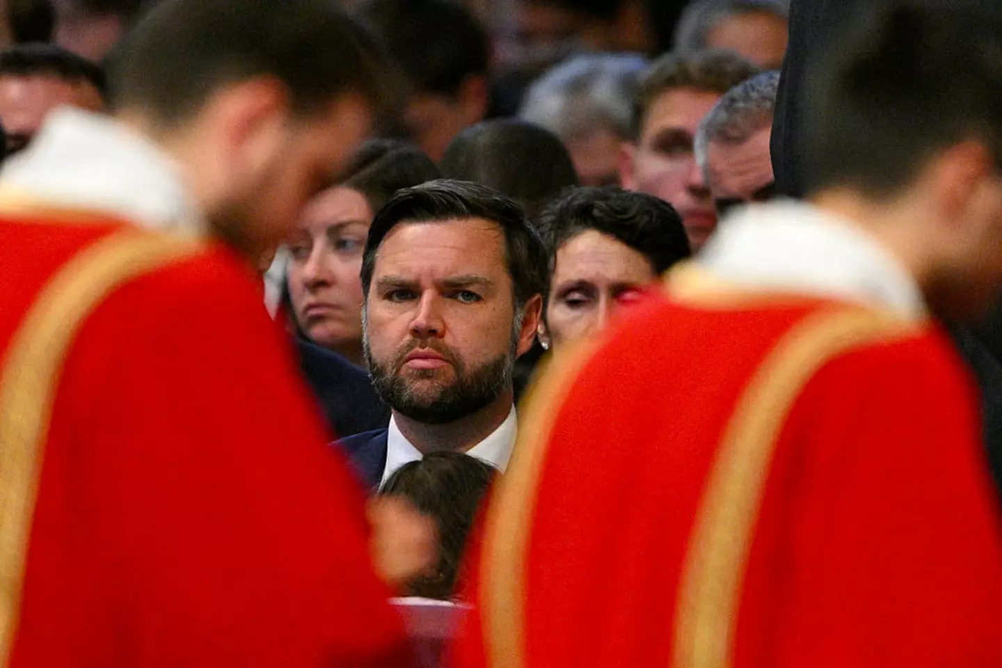 Pope Leo criticized JD Vance for his 'ranking of love' on his personal social media account (Andreas Solaro/AFP via Getty Images)