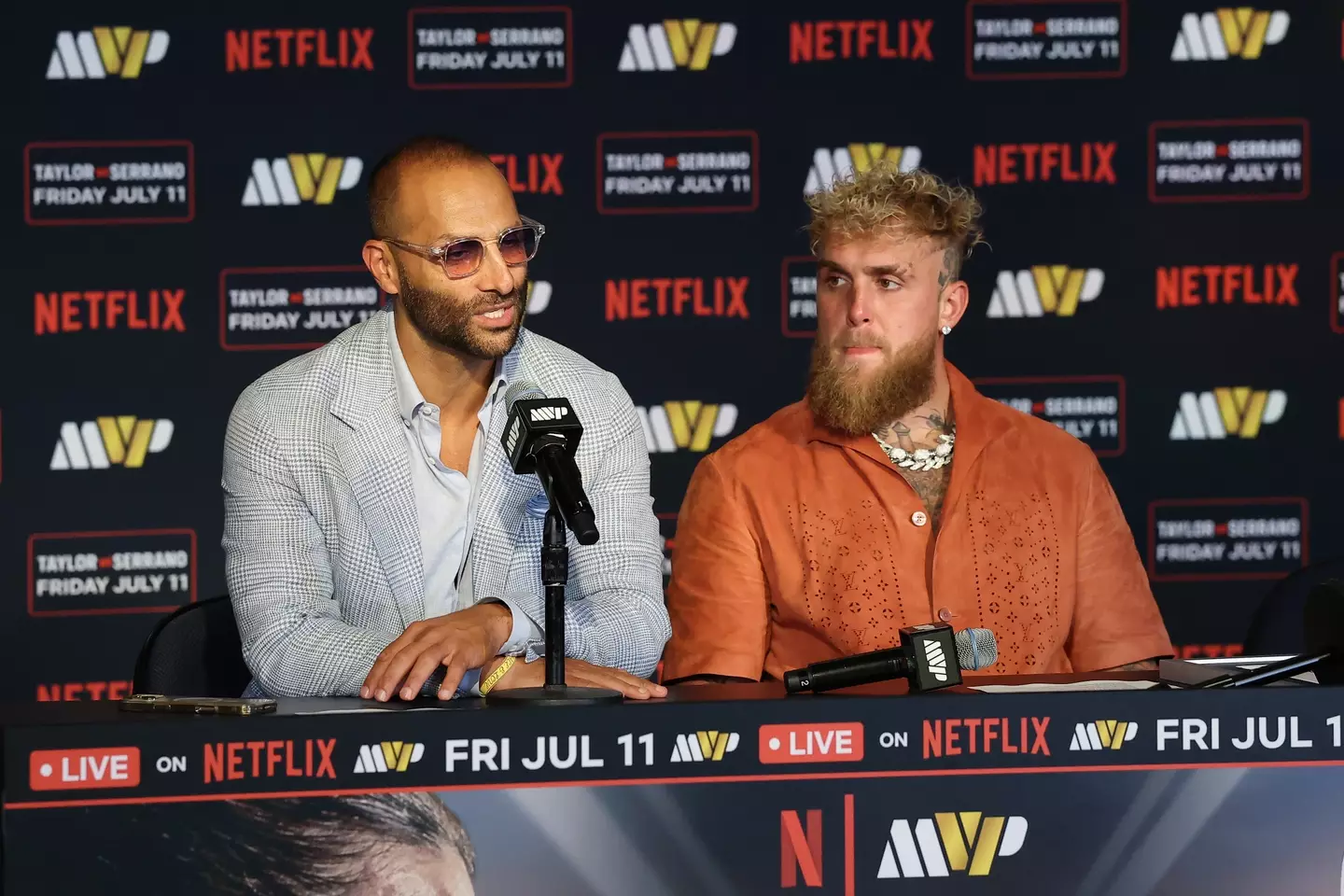 Nakisa Bidarian says their lawyers are legally going after people who claim Jake Paul vs Anthony Joshua was scripted (Sarah Stier/Getty Images for Netflix)
