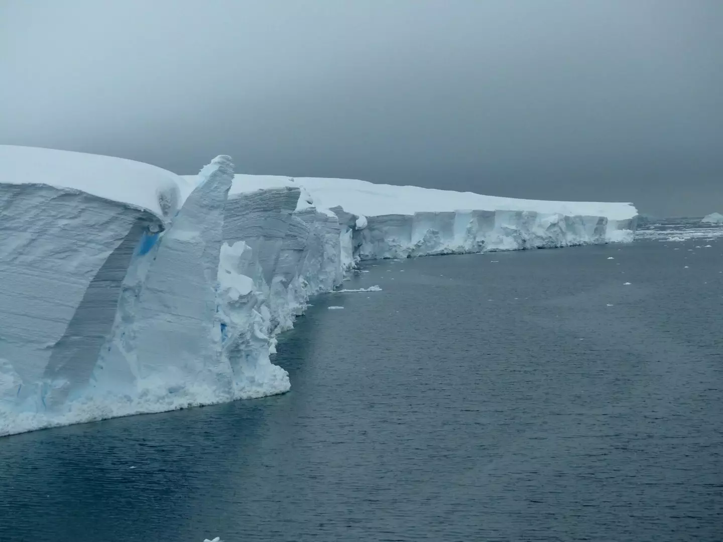 The Thwaits glacier, otherwise known as the 'Doomsday glacier', is one of the most unstable on Earth (British Antarctic Survey)
