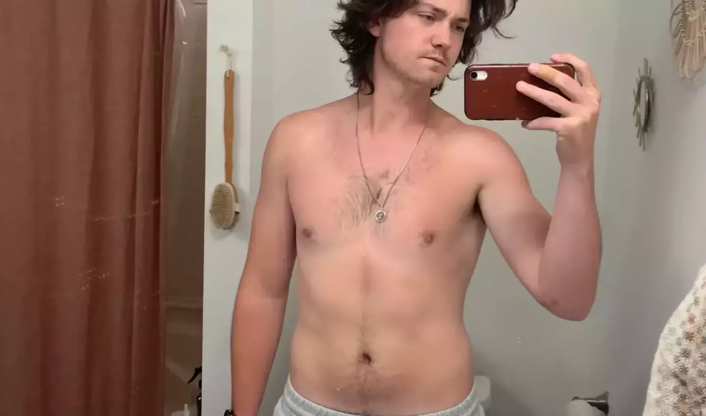 Quinton after the challenge where he lost 13 lbs in weight (Quinton Heck/YouTube)