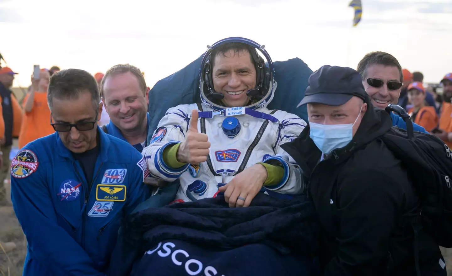 Frank Rubio holds the record for the longest spaceflight at 371 days. NASA/Bill Ingalls