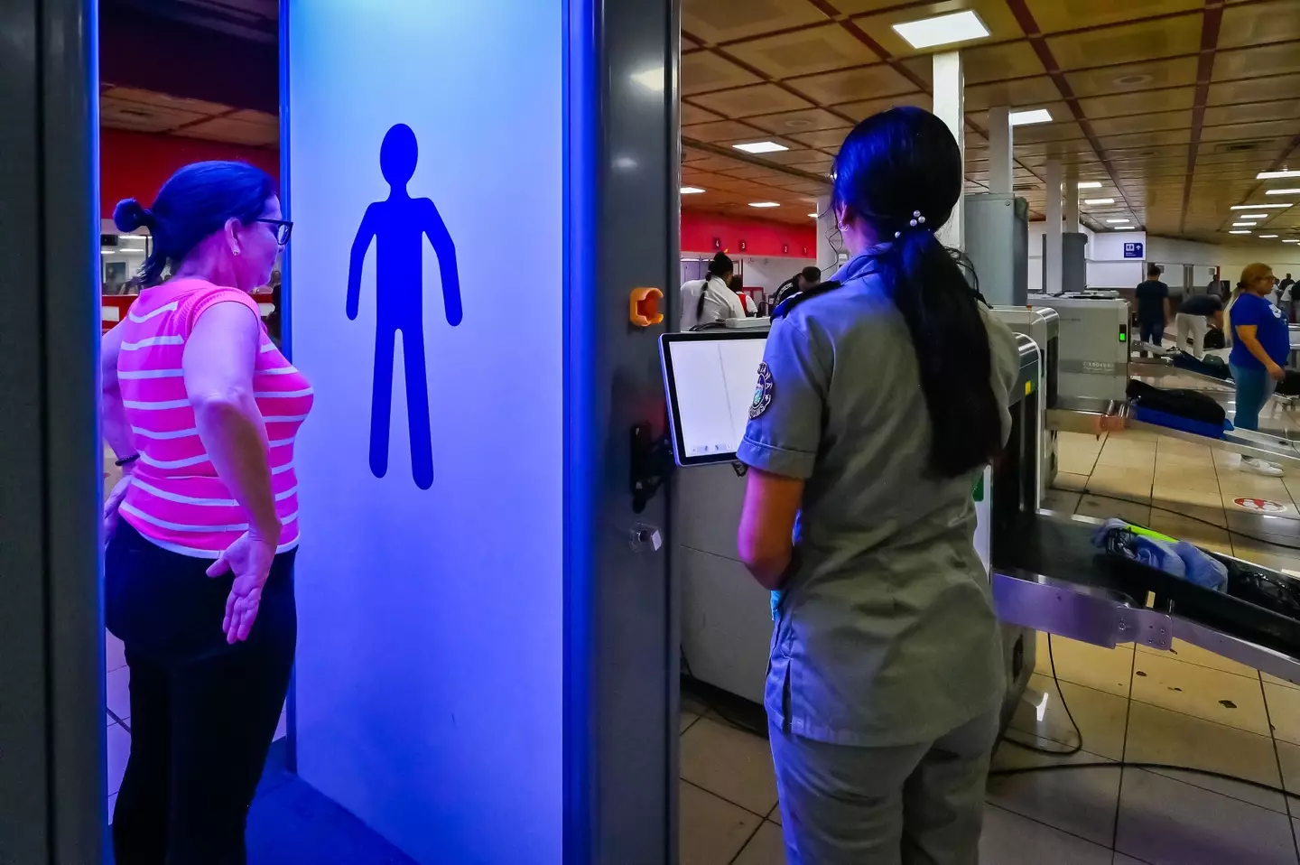 Body scanners are regularly used in airports (ADALBERTO ROQUE/AFP via Getty Images)