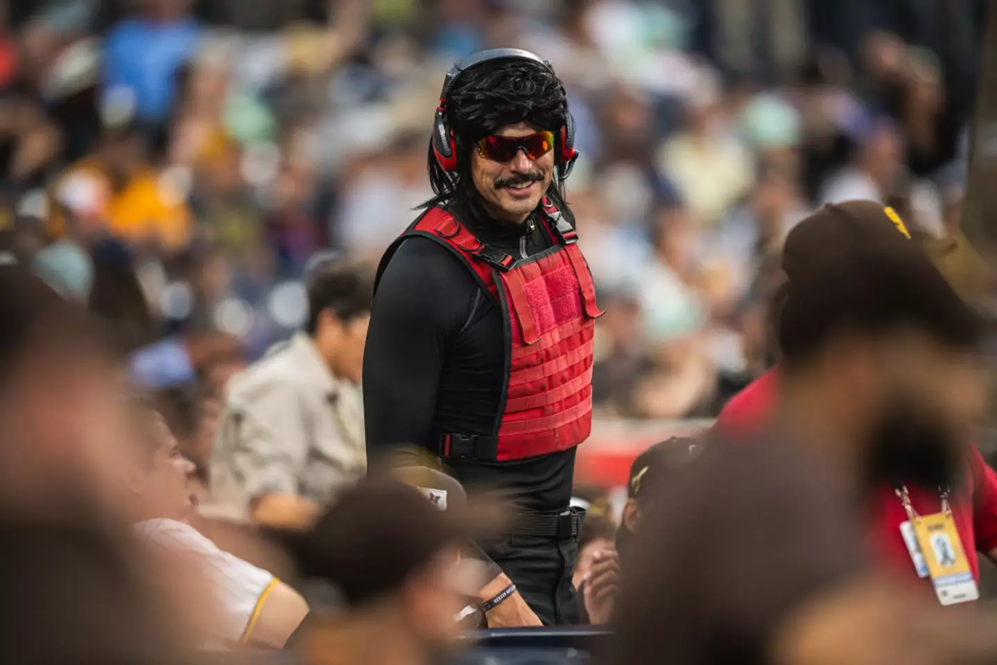 Dr Disrespect has remained a controversial figure in the streaming world (Matt Thomas/San Diego Padres/Getty Images)
