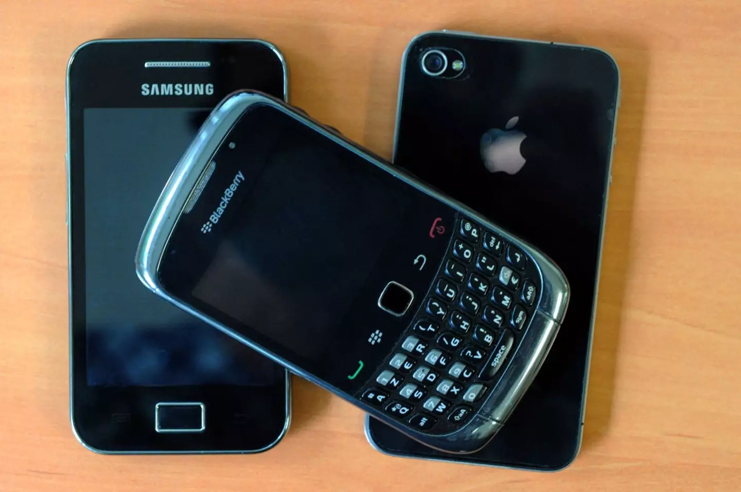 BlackBerry phones were quickly overtaken by Samsung and Apple alternatives (Damien Meyer/AFP via Getty Images)