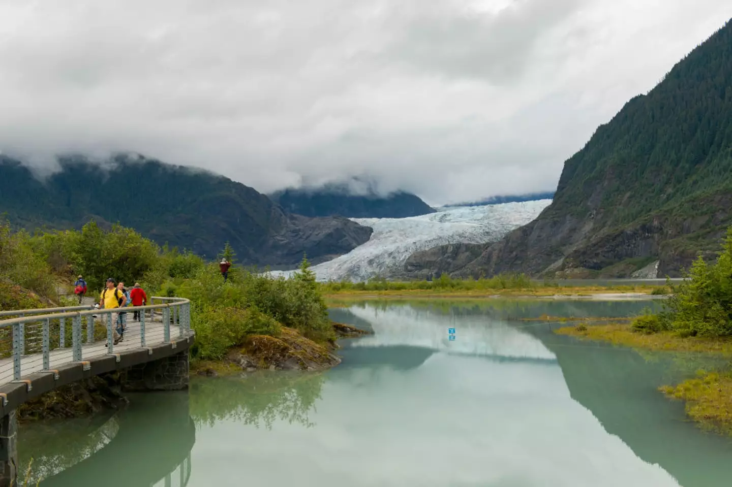The Mendenhall Glacier has been causing problems for years (Wolfgang Kaehler / Contributor / Getty)