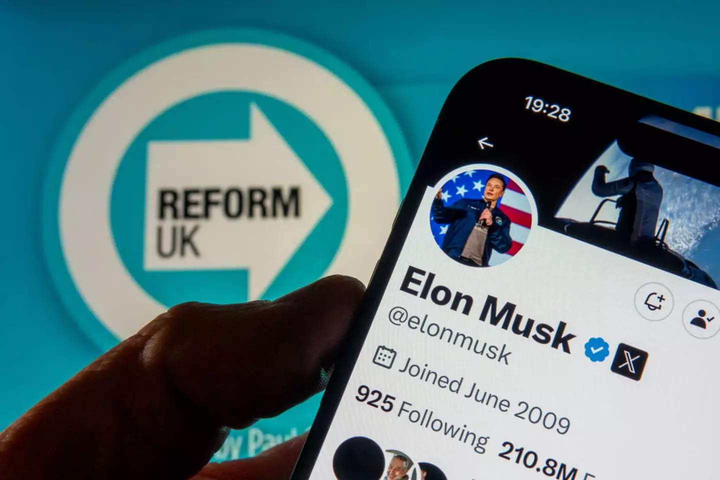 Elon Musk has thrown strong support behind far-right party Reform UK (Anna Barclay/Getty Images)