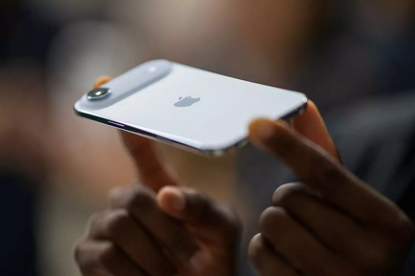 Apple described the thin smartphone as its ‘most durable yet’ (NIC COURY/AFP via Getty Images)