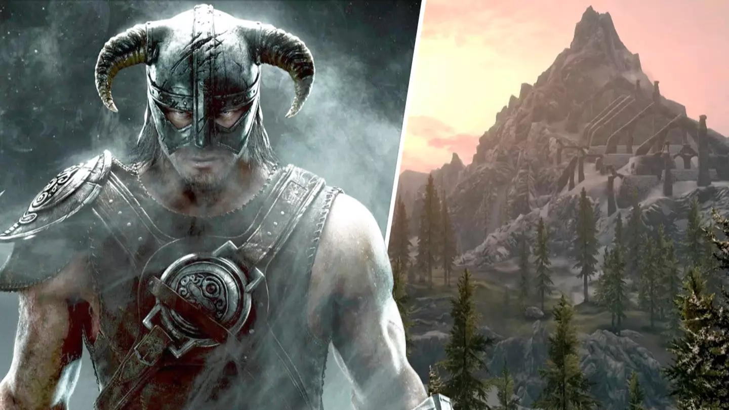 Skyrim player find fall damage trick that lets you leap off mountains