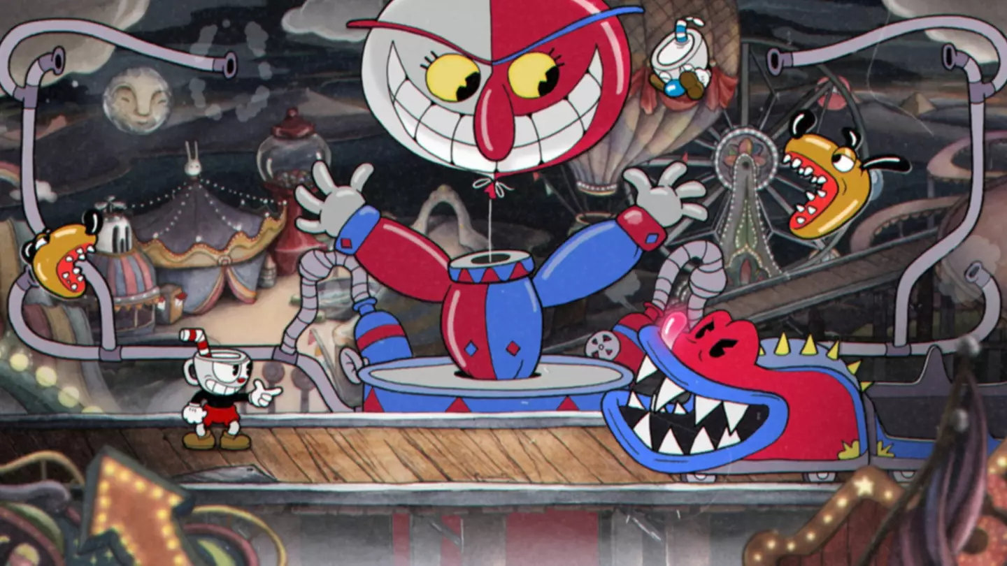 Cuphead is a non-FromSoft game notorious for its difficulty /