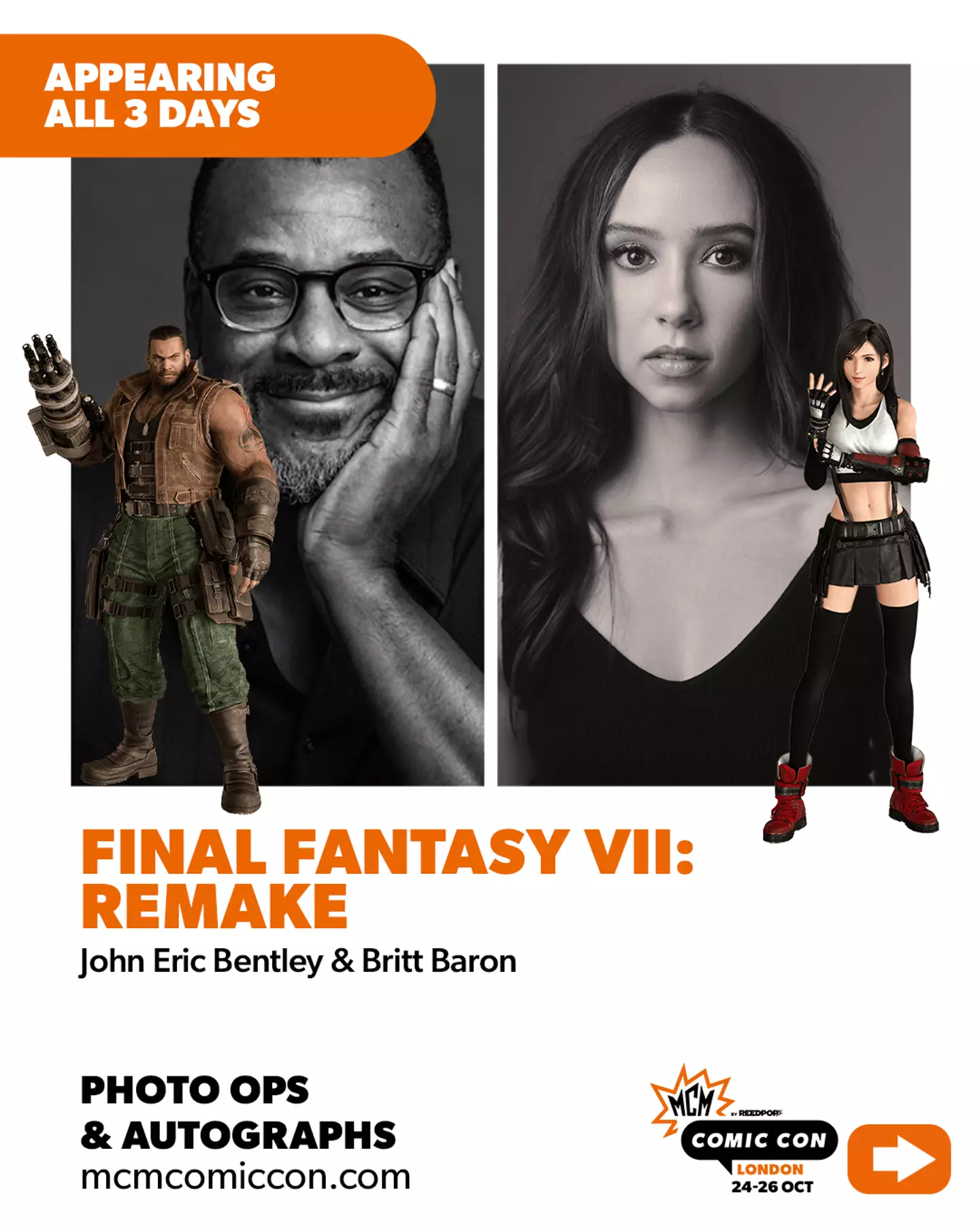 Britt Baron and John Eric Bentley from Final Fantasy VII