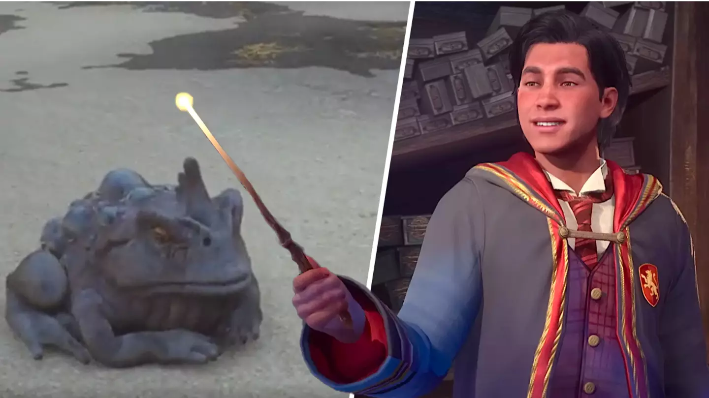 Hogwarts Legacy player accidentally turns into a frog