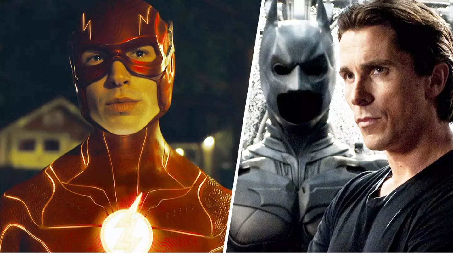 Christian Bale's Batman spotted in The Flash trailer, fans insist