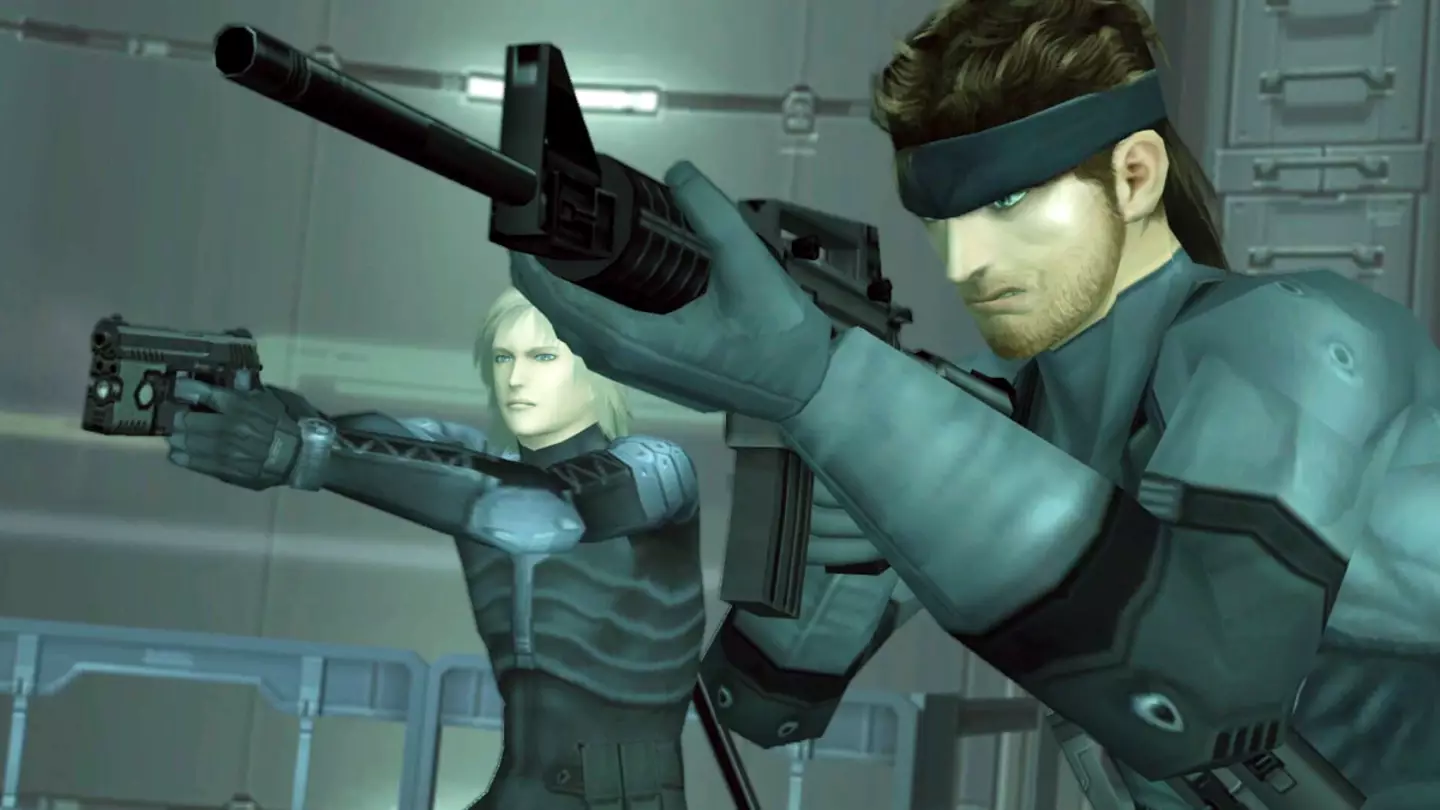 Raiden and Solid Snake in Metal Gear Solid 2, Konami