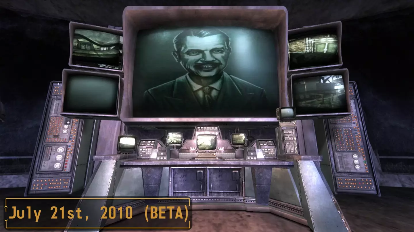 An image of Mr House's prototype artwork from Games Past prototype build video, Bethesda