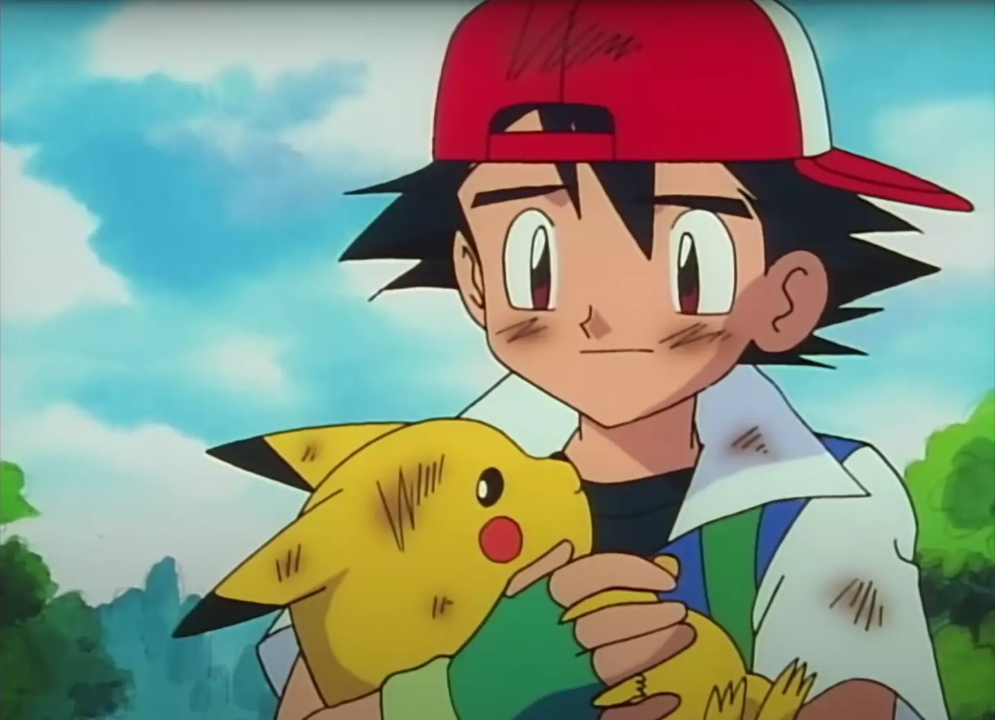 Ash and Pikachu. /