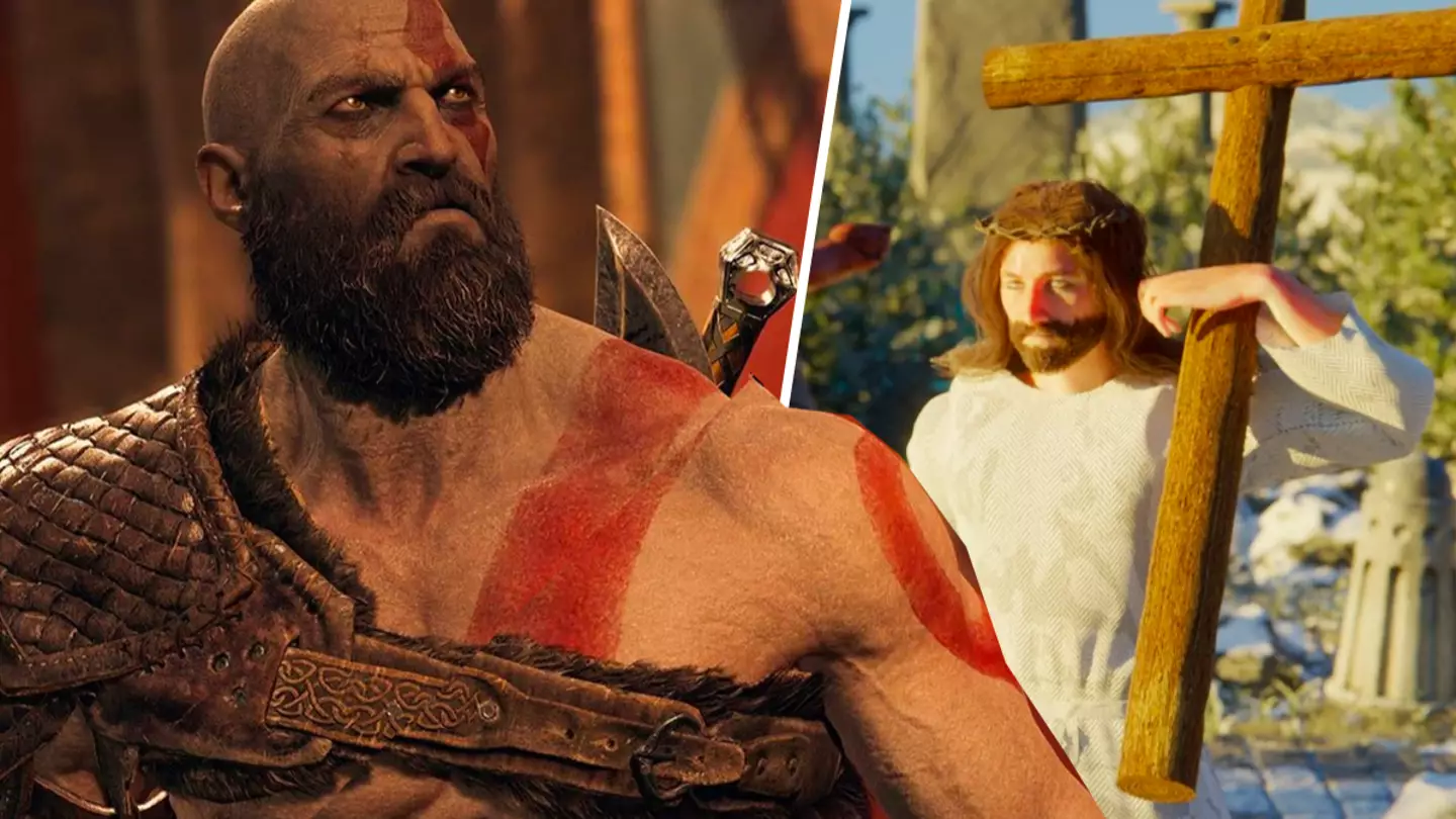 God Of War's Kratos finally faces Jesus Christ, and it's excellent