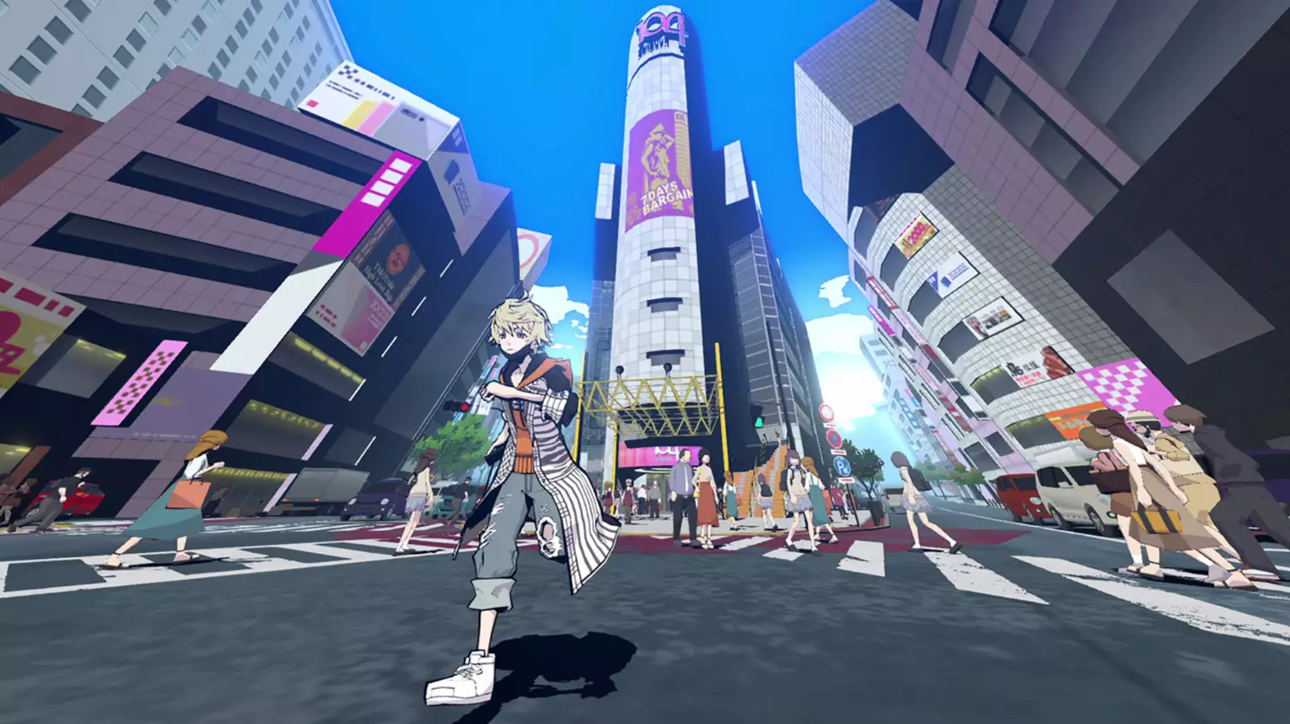 NEO: The World Ends with You has a gorgeous art style that pops beautifully in cutscenes and while exploring the world. /