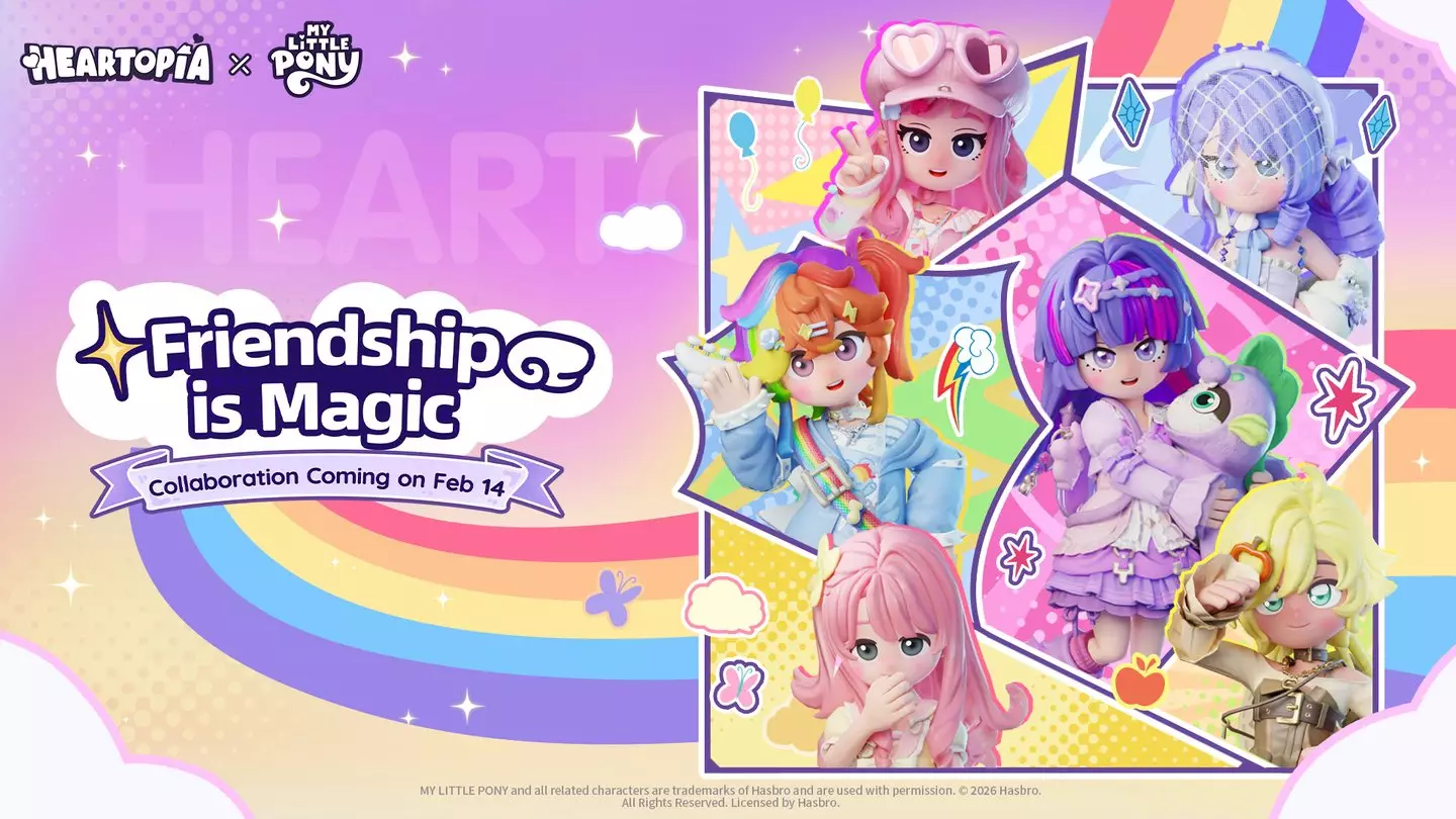 My Little Pony x Heartopia crossover official image, XD/Hasbro