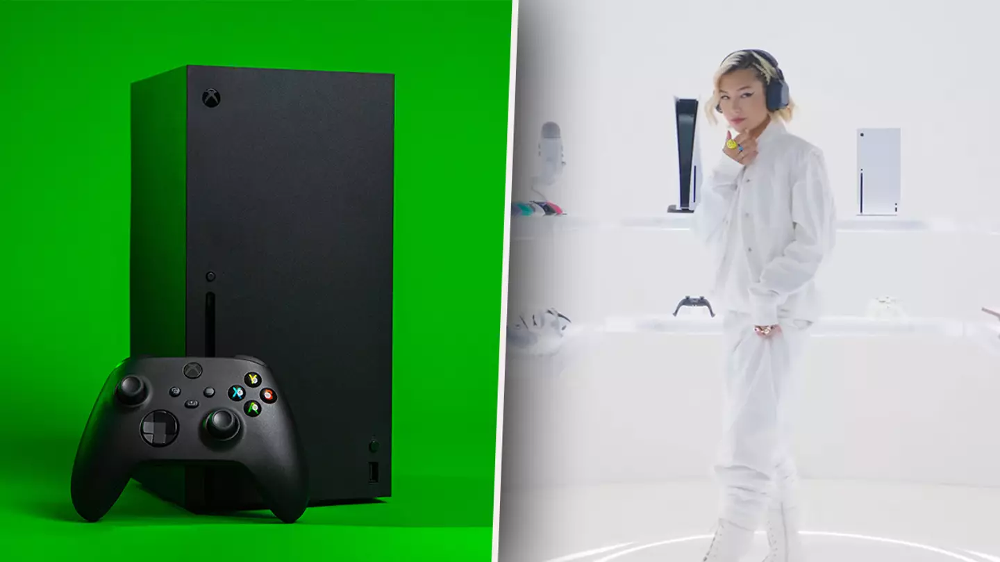 New White Xbox Series X Console Seen In A Logitech Advert