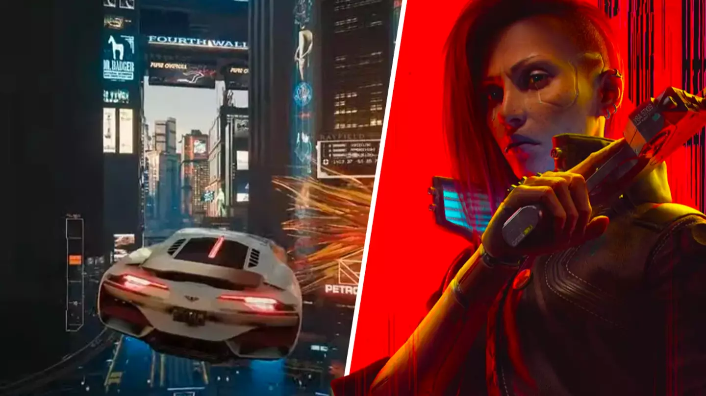 Cyberpunk 2077 has flying cars now, and they're awesome